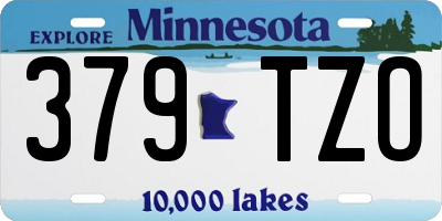 MN license plate 379TZO