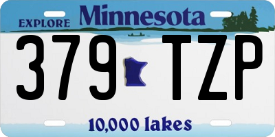 MN license plate 379TZP