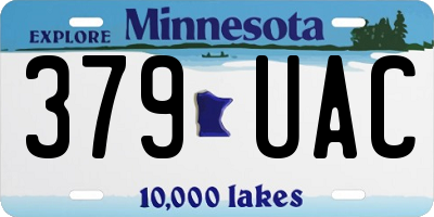 MN license plate 379UAC