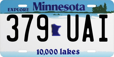 MN license plate 379UAI
