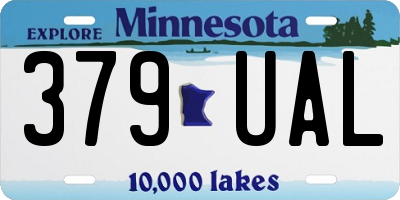 MN license plate 379UAL