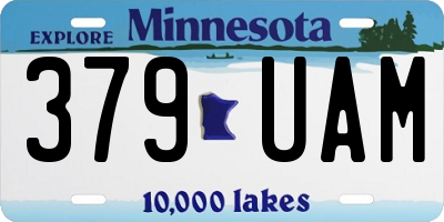 MN license plate 379UAM