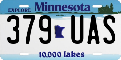 MN license plate 379UAS