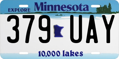 MN license plate 379UAY