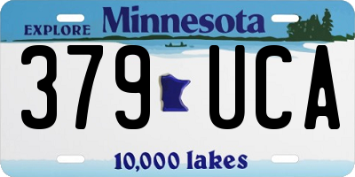 MN license plate 379UCA