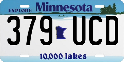 MN license plate 379UCD