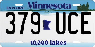 MN license plate 379UCE