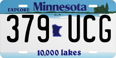 MN license plate 379UCG