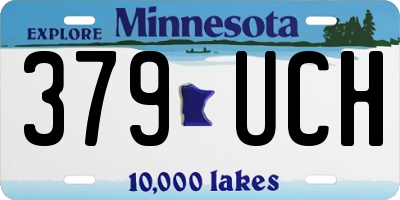 MN license plate 379UCH