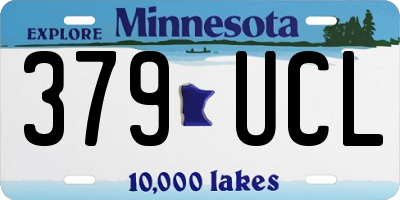 MN license plate 379UCL