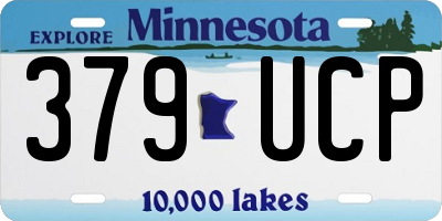 MN license plate 379UCP