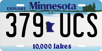 MN license plate 379UCS