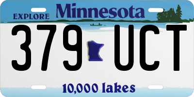 MN license plate 379UCT