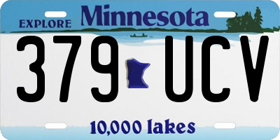 MN license plate 379UCV