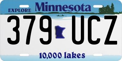 MN license plate 379UCZ