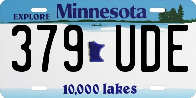 MN license plate 379UDE