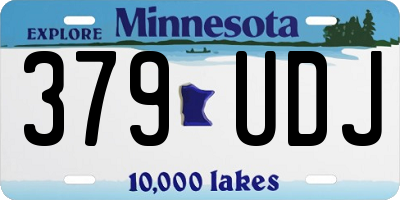 MN license plate 379UDJ