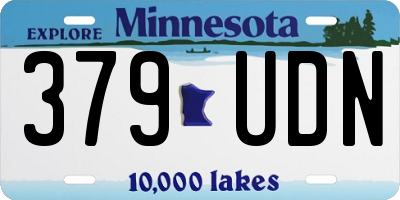 MN license plate 379UDN