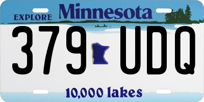 MN license plate 379UDQ