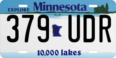 MN license plate 379UDR