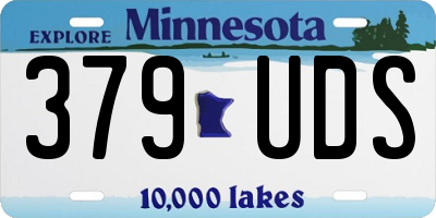 MN license plate 379UDS