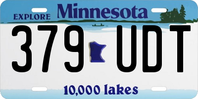 MN license plate 379UDT