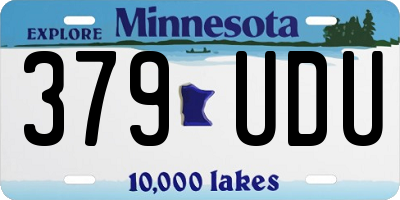 MN license plate 379UDU