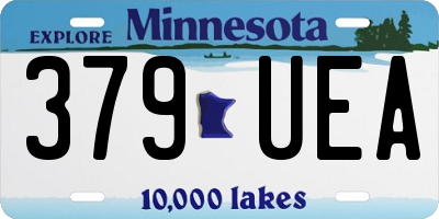 MN license plate 379UEA