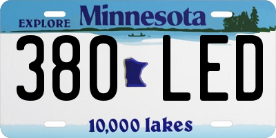 MN license plate 380LED