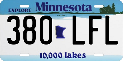 MN license plate 380LFL