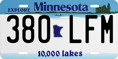 MN license plate 380LFM