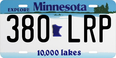 MN license plate 380LRP