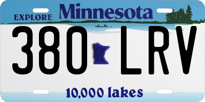 MN license plate 380LRV