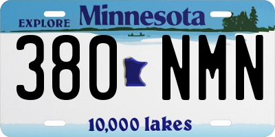MN license plate 380NMN
