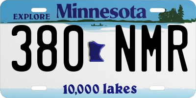MN license plate 380NMR