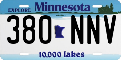 MN license plate 380NNV