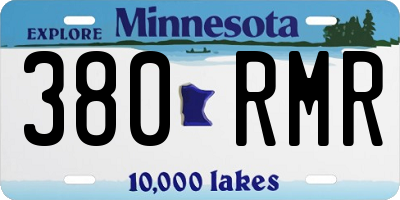 MN license plate 380RMR