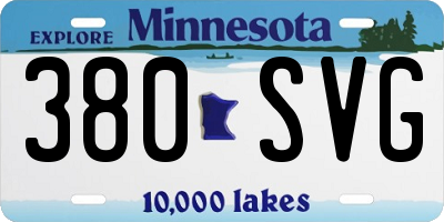 MN license plate 380SVG