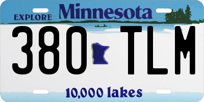 MN license plate 380TLM