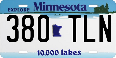 MN license plate 380TLN
