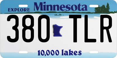 MN license plate 380TLR