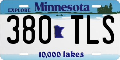 MN license plate 380TLS