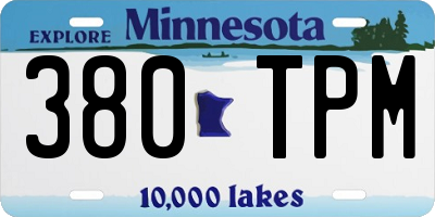 MN license plate 380TPM