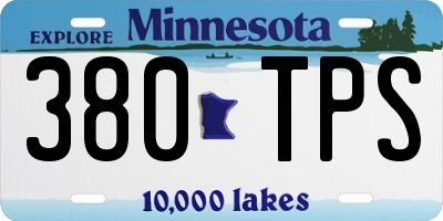 MN license plate 380TPS