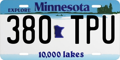 MN license plate 380TPU