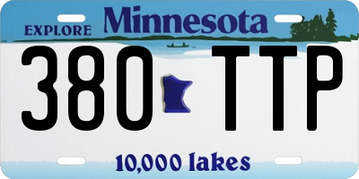MN license plate 380TTP