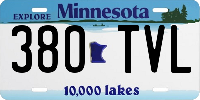 MN license plate 380TVL