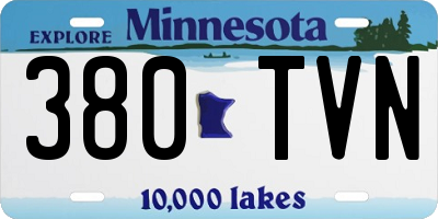 MN license plate 380TVN