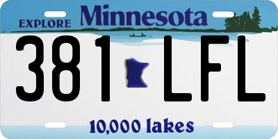 MN license plate 381LFL