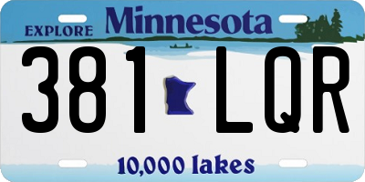 MN license plate 381LQR